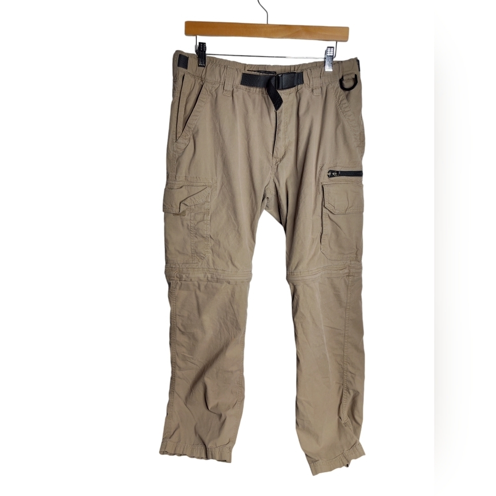 The B.C. Clothing Company Mens Nylon Convertible hiking pants tan 32